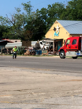 tanker condemned closes crash gas blanco